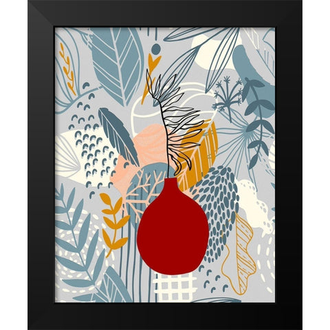 Autumn Leaves 73 Black Modern Wood Framed Art Print by Bolokofsky, Ronald