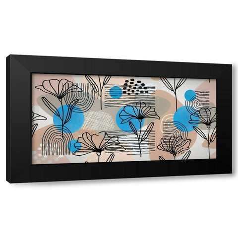 Boho Elements 029 Black Modern Wood Framed Art Print with Double Matting by Bolokofsky, Ronald