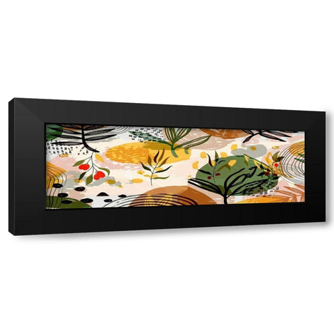 Botanical Collage I Black Modern Wood Framed Art Print by Bolokofsky, Ronald