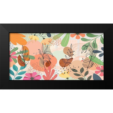 Garden Foliage V Black Modern Wood Framed Art Print by Bolokofsky, Ronald