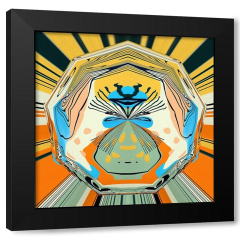 Gorilla Face Black Modern Wood Framed Art Print by Bolokofsky, Ronald