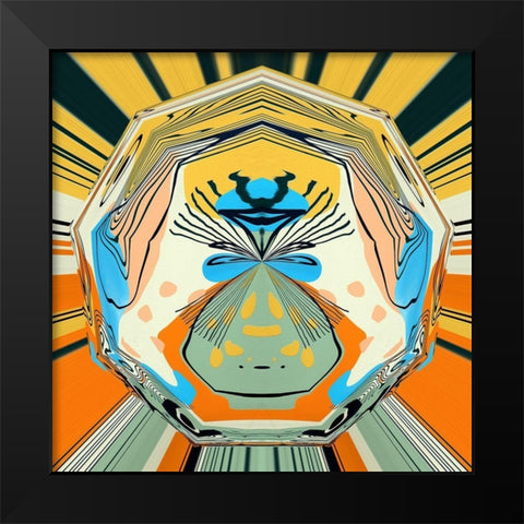 Gorilla Face Black Modern Wood Framed Art Print by Bolokofsky, Ronald