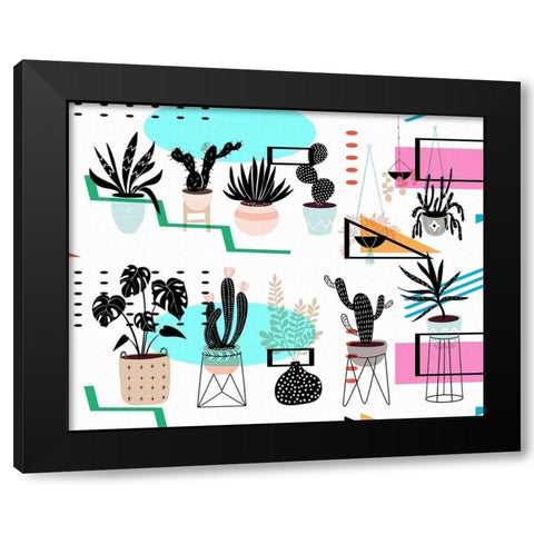House Plants 306 Black Modern Wood Framed Art Print by Bolokofsky, Ronald