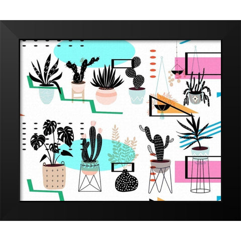 House Plants 306 Black Modern Wood Framed Art Print by Bolokofsky, Ronald