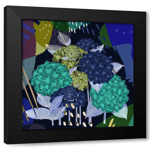 Hydrangea Garden 318 Black Modern Wood Framed Art Print by Bolokofsky, Ronald