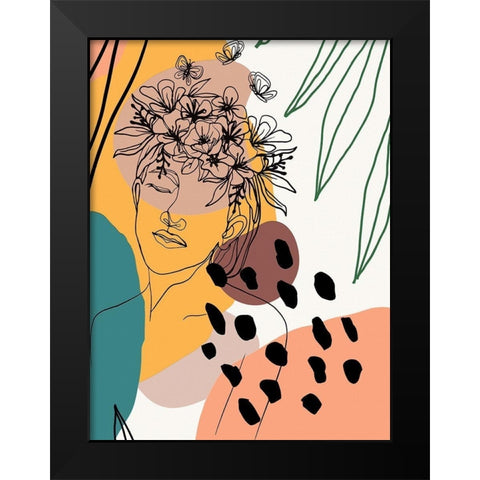 Island Girl 1308 Black Modern Wood Framed Art Print by Bolokofsky, Ronald