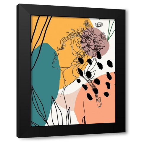 Island Girl 1309 Black Modern Wood Framed Art Print by Bolokofsky, Ronald
