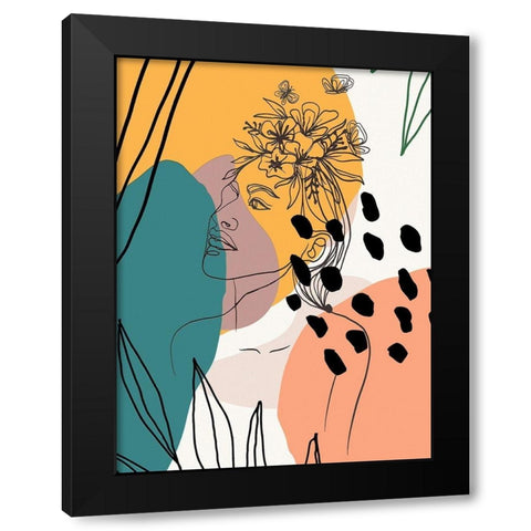 Island Girl 1310 Black Modern Wood Framed Art Print with Double Matting by Bolokofsky, Ronald