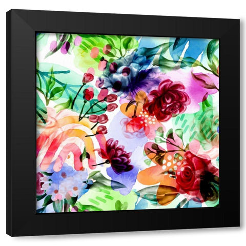 Magical Garden 681 Black Modern Wood Framed Art Print with Double Matting by Bolokofsky, Ronald