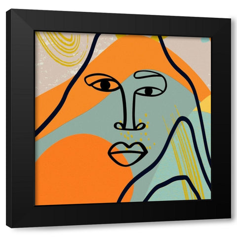 Mid Century Man 95 Black Modern Wood Framed Art Print with Double Matting by Bolokofsky, Ronald