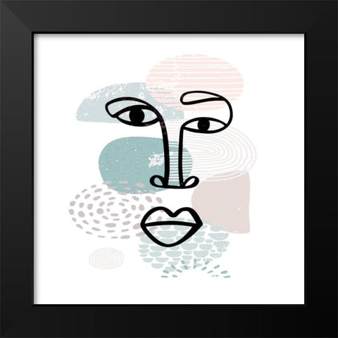 Mid Century Smile 90 Black Modern Wood Framed Art Print by Bolokofsky, Ronald