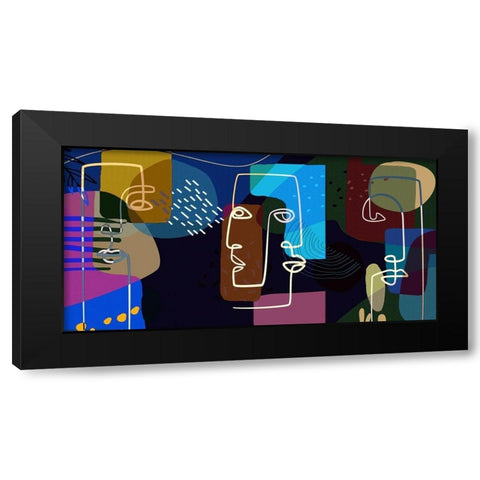Modern Man 34 Black Modern Wood Framed Art Print by Bolokofsky, Ronald