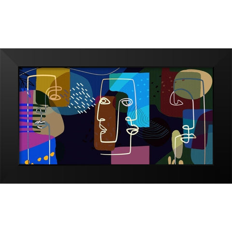 Modern Man 34 Black Modern Wood Framed Art Print by Bolokofsky, Ronald