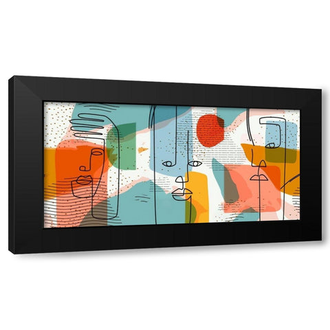 Modern Man 44 Black Modern Wood Framed Art Print by Bolokofsky, Ronald