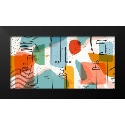 Modern Man 44 Black Modern Wood Framed Art Print by Bolokofsky, Ronald