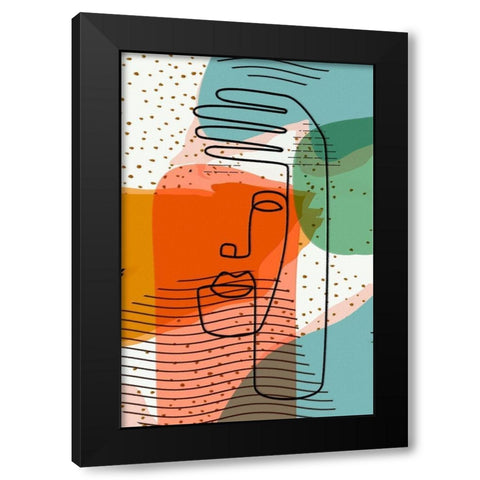 Modern Man 44A Black Modern Wood Framed Art Print by Bolokofsky, Ronald