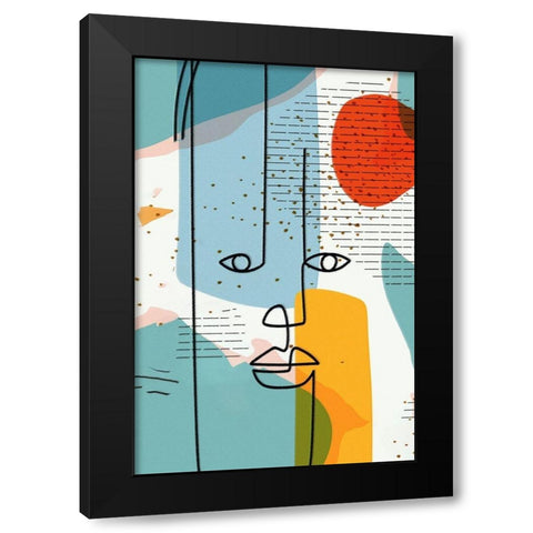 Modern Man 44B Black Modern Wood Framed Art Print by Bolokofsky, Ronald