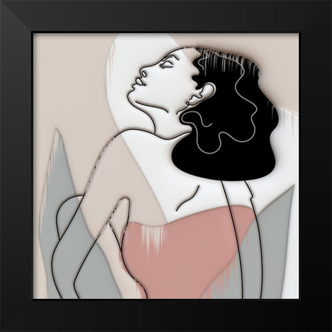 Modern Woman 421A Black Modern Wood Framed Art Print by Bolokofsky, Ronald