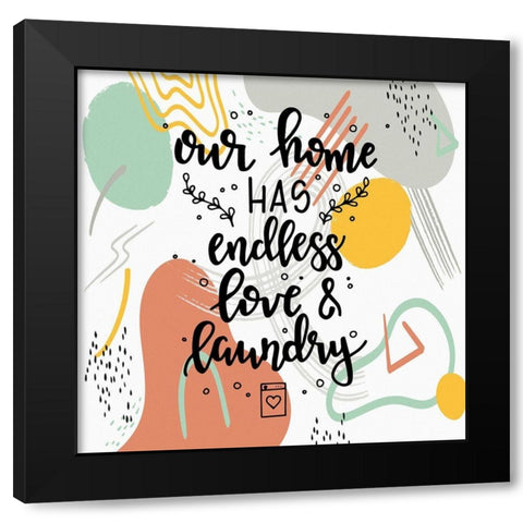 Our Home Black Modern Wood Framed Art Print by Bolokofsky, Ronald