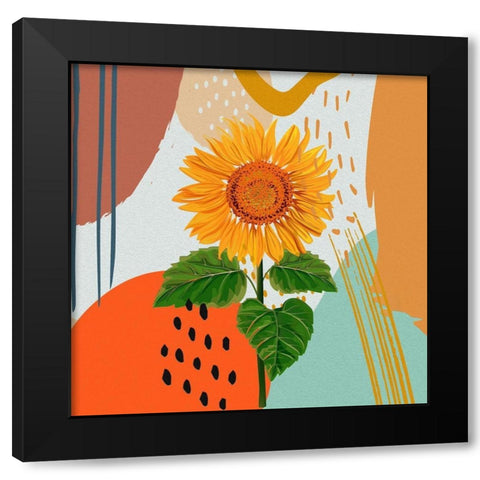 Revolving Around the Sun Black Modern Wood Framed Art Print with Double Matting by Bolokofsky, Ronald