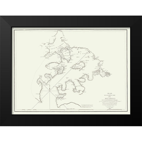 Bucarelli Bay Alaska - LImprimeire 1797 Black Modern Wood Framed Art Print by L''Imprimeire
