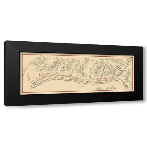 Fairbanks Alaska -1906 Black Modern Wood Framed Art Print with Double Matting by Unknown