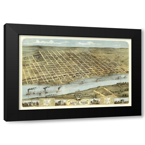 Little Rock Arkansas - Ruger 1871 Black Modern Wood Framed Art Print with Double Matting by Ruger