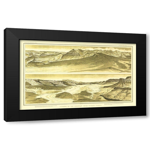 Grand Canyon, Toroweap Vulcans Throne Arizona Black Modern Wood Framed Art Print with Double Matting by Bien