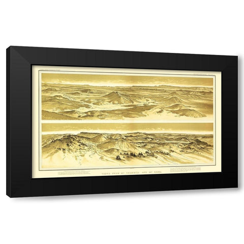 Grand Canyon, Mt Trumbull Mt Emma Arizona Black Modern Wood Framed Art Print by Bien