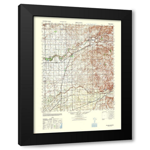 Bellota Sheet - US Army 1942 Black Modern Wood Framed Art Print by US Army