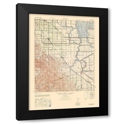 Byron Sheet - US Army  1943 Black Modern Wood Framed Art Print by US Army