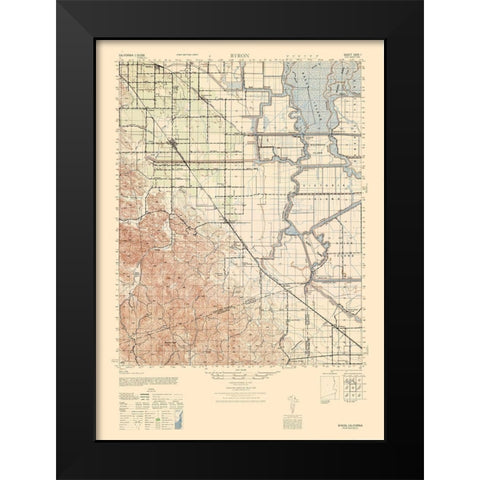 Byron Sheet - US Army  1943 Black Modern Wood Framed Art Print by US Army