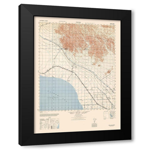 Frink Sheet - US Army 1944 Black Modern Wood Framed Art Print by US Army