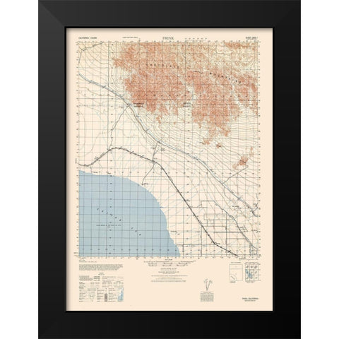 Frink Sheet - US Army 1944 Black Modern Wood Framed Art Print by US Army