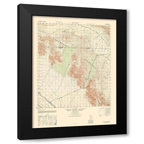 Iris Pass Sheet - US Army 1945 Black Modern Wood Framed Art Print by US Army