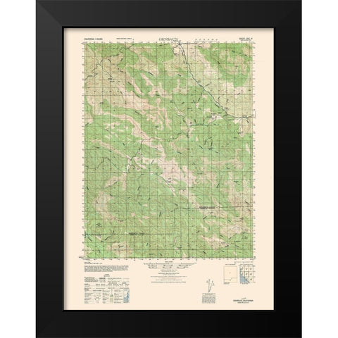 Ornbaun Sheet - US Army 1944 Black Modern Wood Framed Art Print by US Army