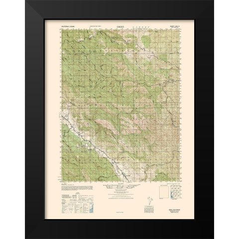 Orrs Sheet - US Army 1944 Black Modern Wood Framed Art Print by US Army