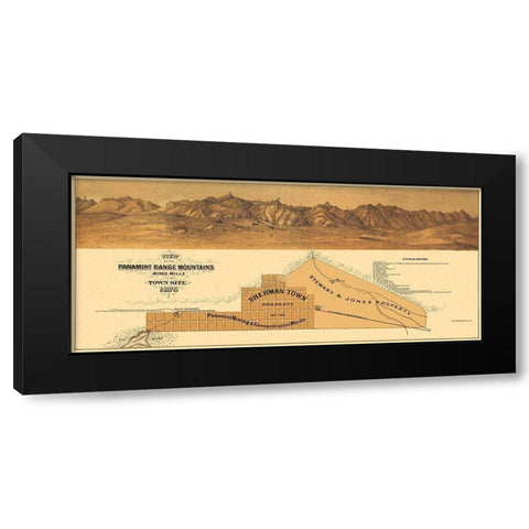 Panamint Range Mountains California - Britton Black Modern Wood Framed Art Print by Britton