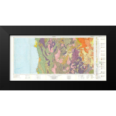 Weed Sheet California Mines - Strand 1957 Black Modern Wood Framed Art Print by Strand