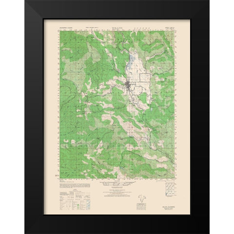 Wilits Sheet - US Army 1943 Black Modern Wood Framed Art Print by US Army