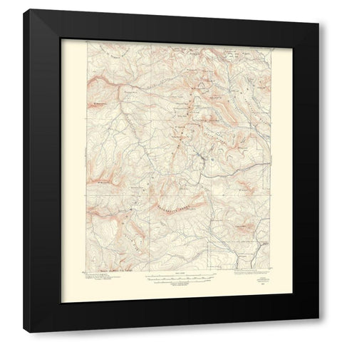 Anthracite Colorado Sheet - USGS 1956 Black Modern Wood Framed Art Print with Double Matting by USGS