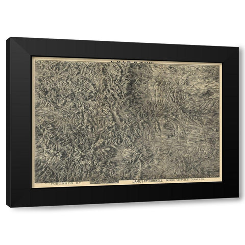 Colorado - McConnell 1894  Black Modern Wood Framed Art Print by McConnell
