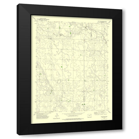 Lone Star Colorado Quad - USGS 1972 Black Modern Wood Framed Art Print with Double Matting by USGS
