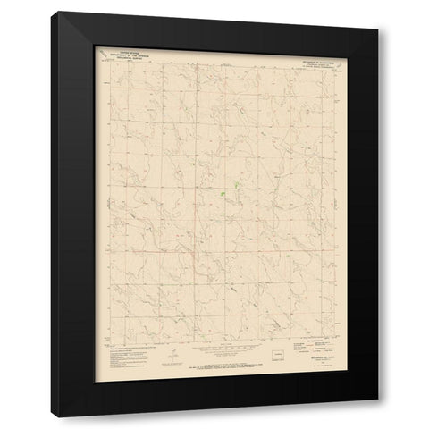 South East Matheson Colorado Quad - USGS 1970 Black Modern Wood Framed Art Print with Double Matting by USGS