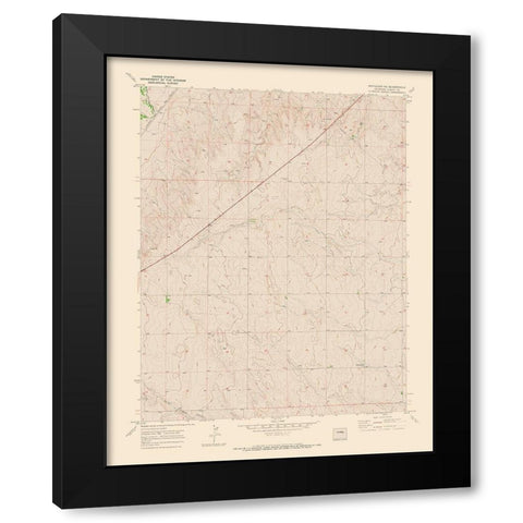 Matheson NE Colorado Quad - USGS 1970 Black Modern Wood Framed Art Print by USGS