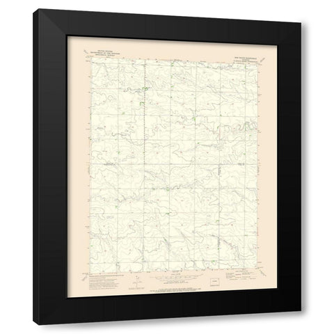 New Haven Colorado Quad - USGS 1972 Black Modern Wood Framed Art Print by USGS