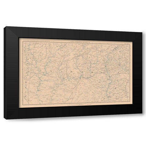 Alabama - Lamont 1894 Black Modern Wood Framed Art Print by Unknown