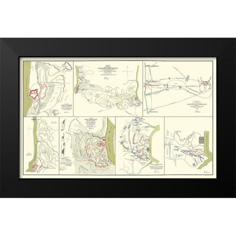 Fort Donelson Fort Henry Tennessee - McPherson Black Modern Wood Framed Art Print by McPherson