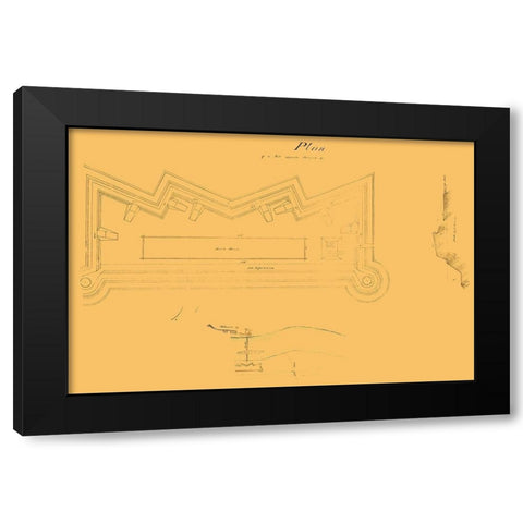 Fort Opposite Paducah Kentucky - 1864 Black Modern Wood Framed Art Print by Unknown