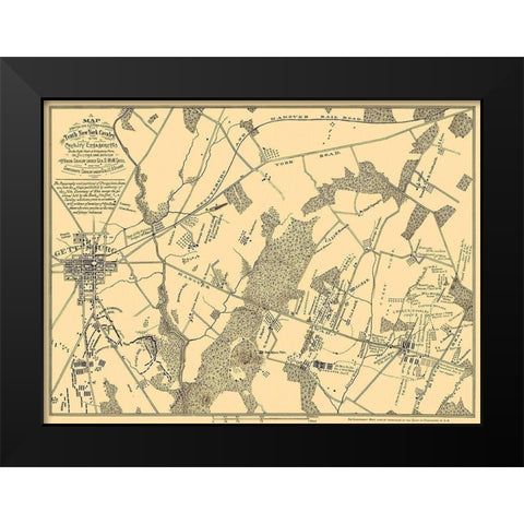 Tenth New York Cavalry - Stuart 1863 Black Modern Wood Framed Art Print by Stuart